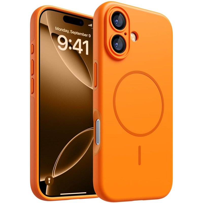 Phone Cases Orange - Funda Magnética de Silicona Suave Naranja