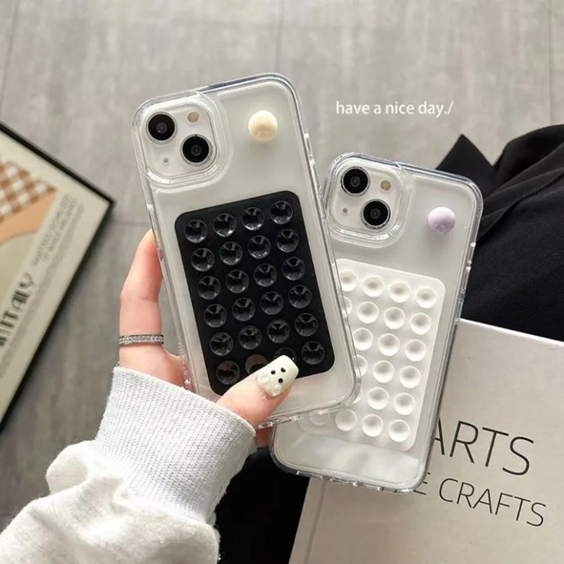 Phone Cases With Stand - Soporte de silicona con ventosa para