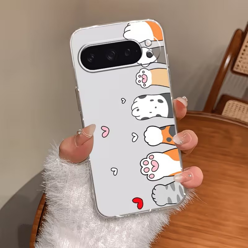 Phone Cases Pixel 10 - Funda de silicona transparente con estampado