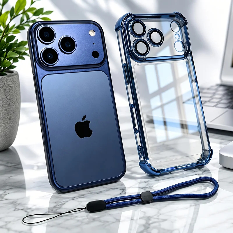 Phone Cases Orange - Funda Transparente de Lujo a Prueba