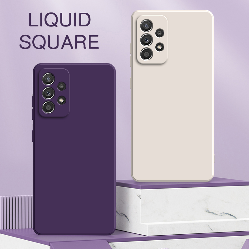 Phone Cases On Sale - Fundas de silicona líquida cuadradas originales
