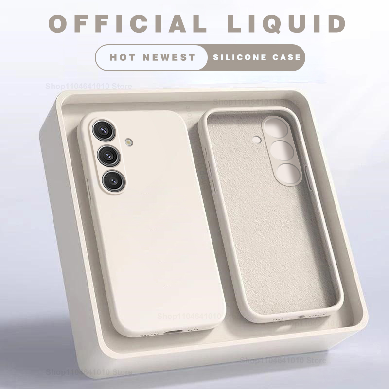 Phone Cases On Sale - Funda de silicona líquida cuadrada S26