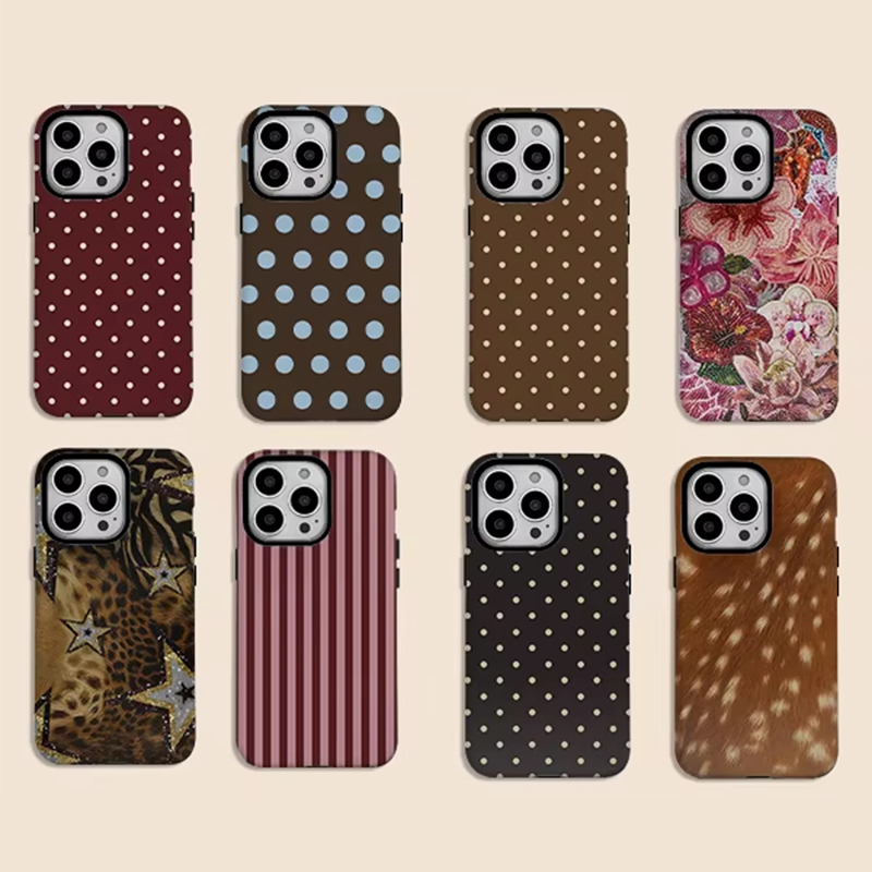 Phone Cases Polka Dot - Funda para Teléfono con Diseño Retro