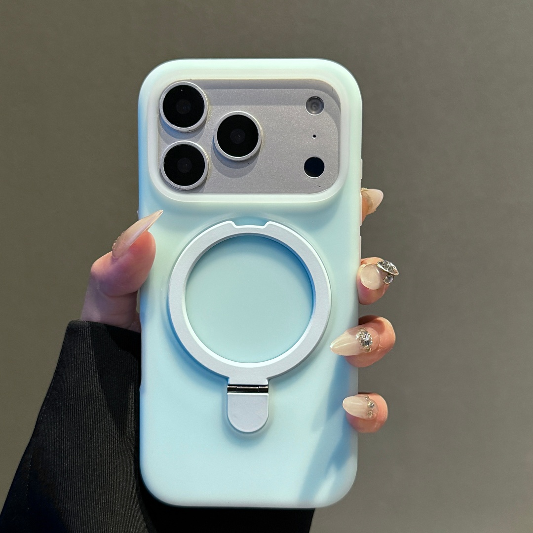 Phone Cases With Stand - Funda de silicona líquida con soporte
