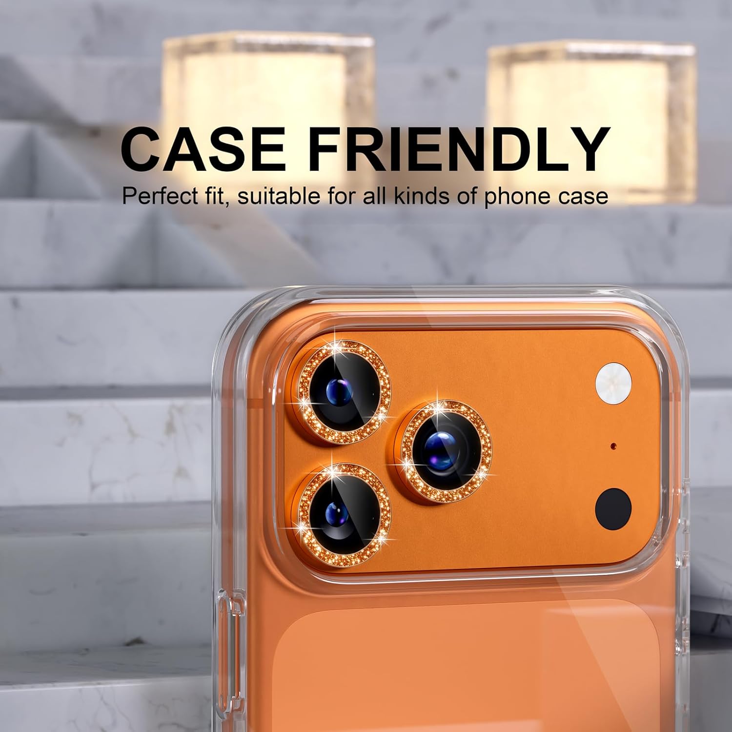 Funda protectora de lente de c - Phone Cases Orange reseña y precio