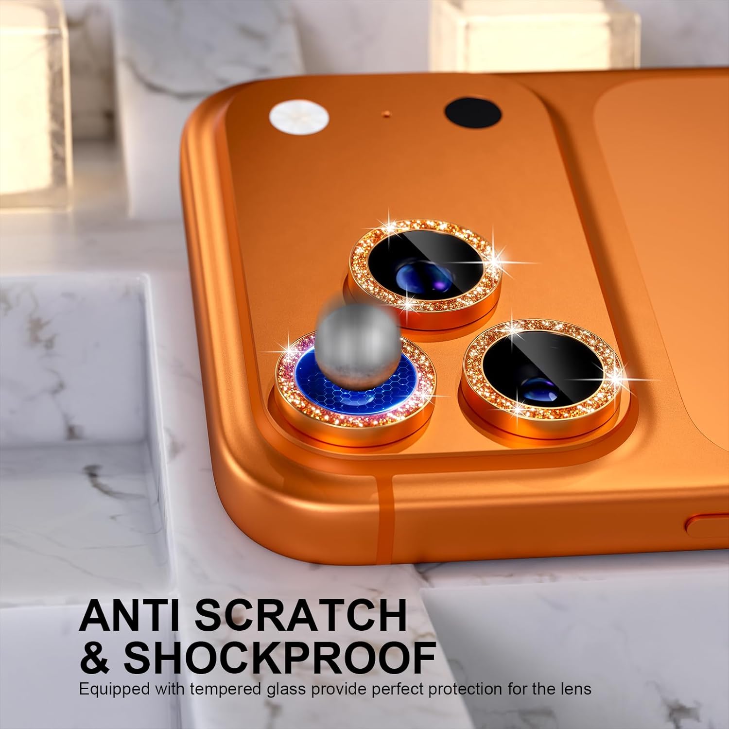 Funda protectora de lente de c - Phone Cases Orange reseña y precio
