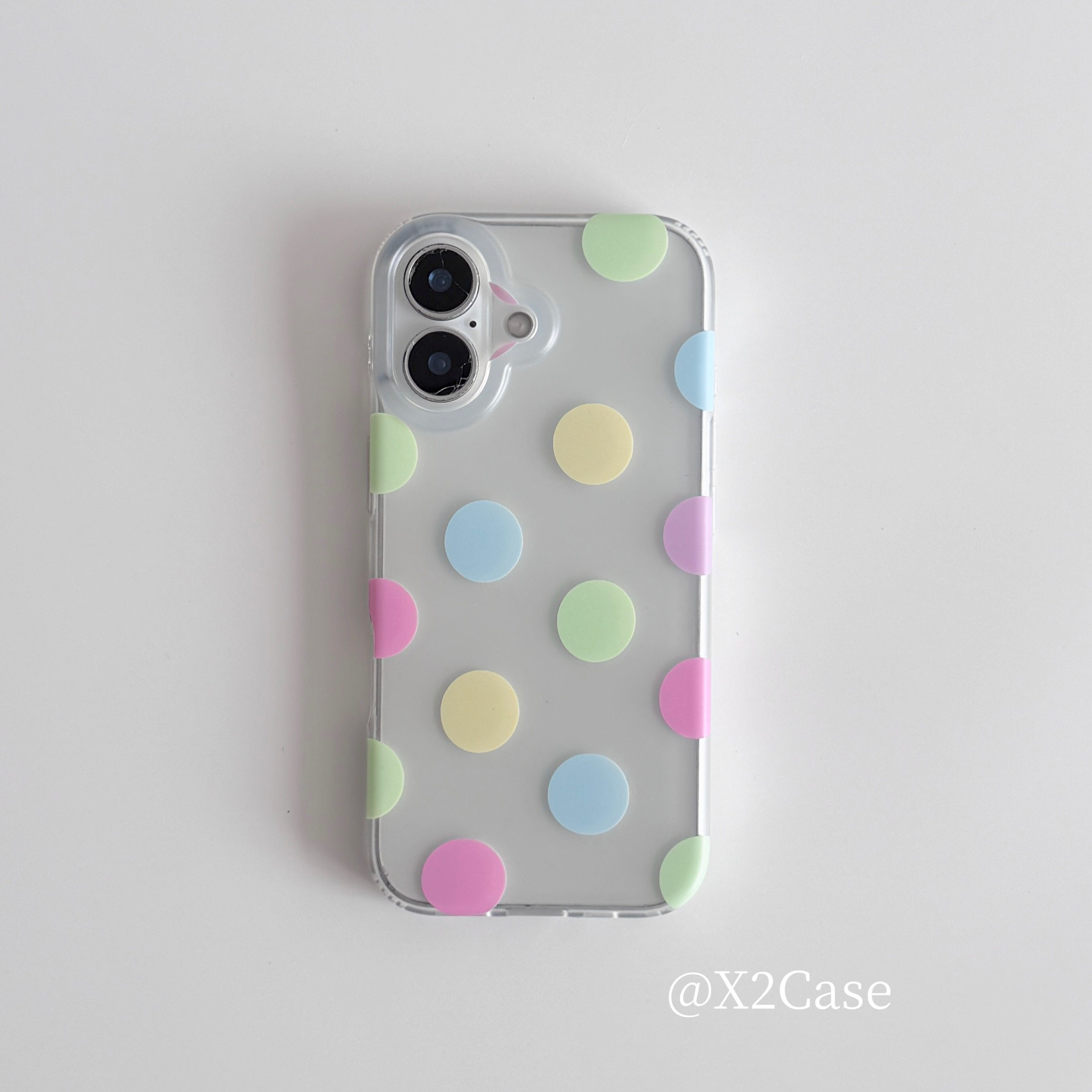 Funda de teléfono mate con lun - Phone Cases Polka Dot reseña y precio