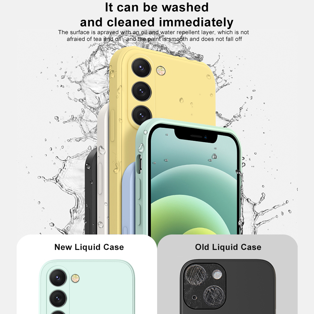Funda de silicona líquida cuad - Phone Cases On Sale reseña y precio